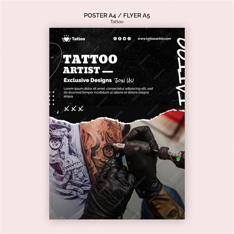 poster tattoo|Free Tattoo Poster Templates 